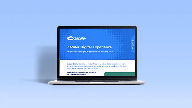 Fiche technique de Zscaler Digital Experience