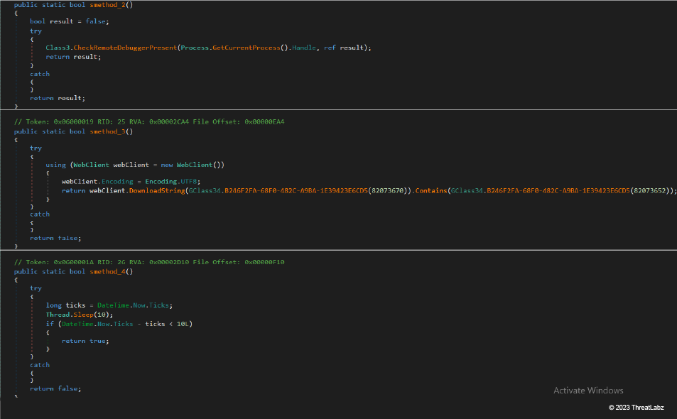 Deobfuscated Agniane Stealer code sample.